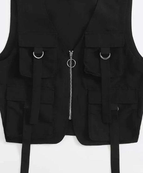 Black Soldier Utility Vest